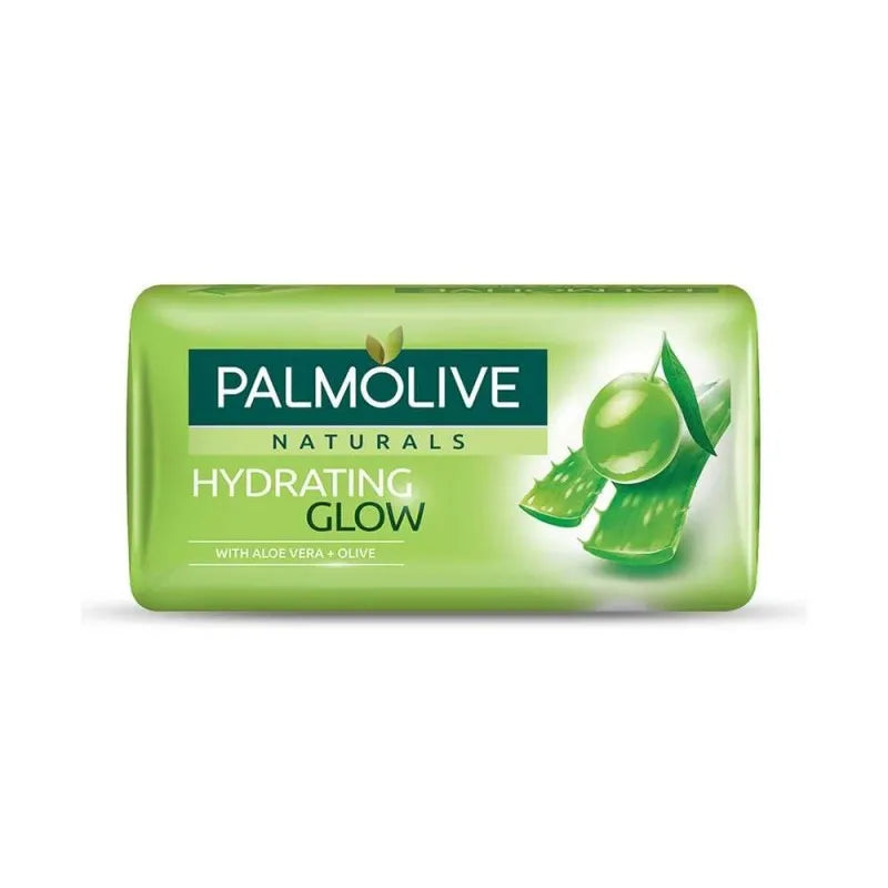 palmolive naturals hydrating glow soap, aloe vera + olive, 130g main image