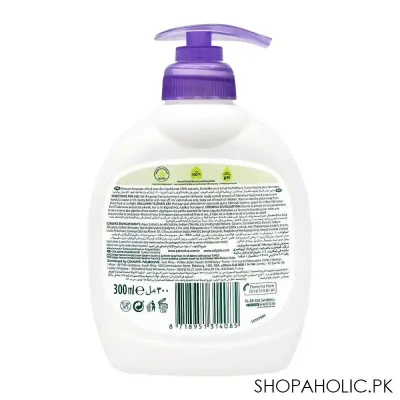 palmolive naturals luxurious softness orchid hand wash, 300ml image2