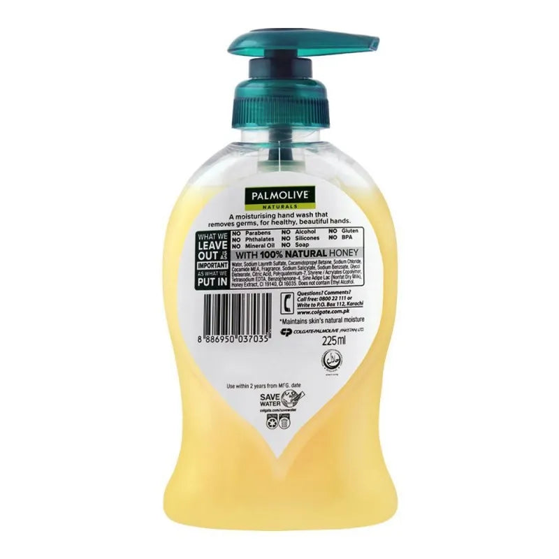 palmolive naturals milk & honey hand wash, 225ml image3