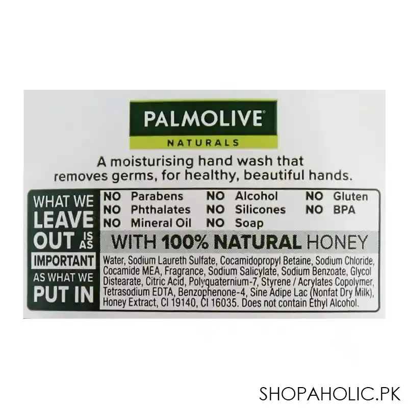 palmolive naturals milk & honey hand wash, 225ml image4