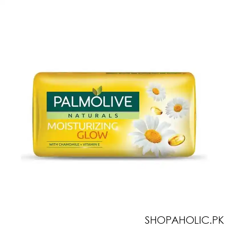 palmolive naturals moisturizing glow soap, chamomile + vitamin e, 145g main image