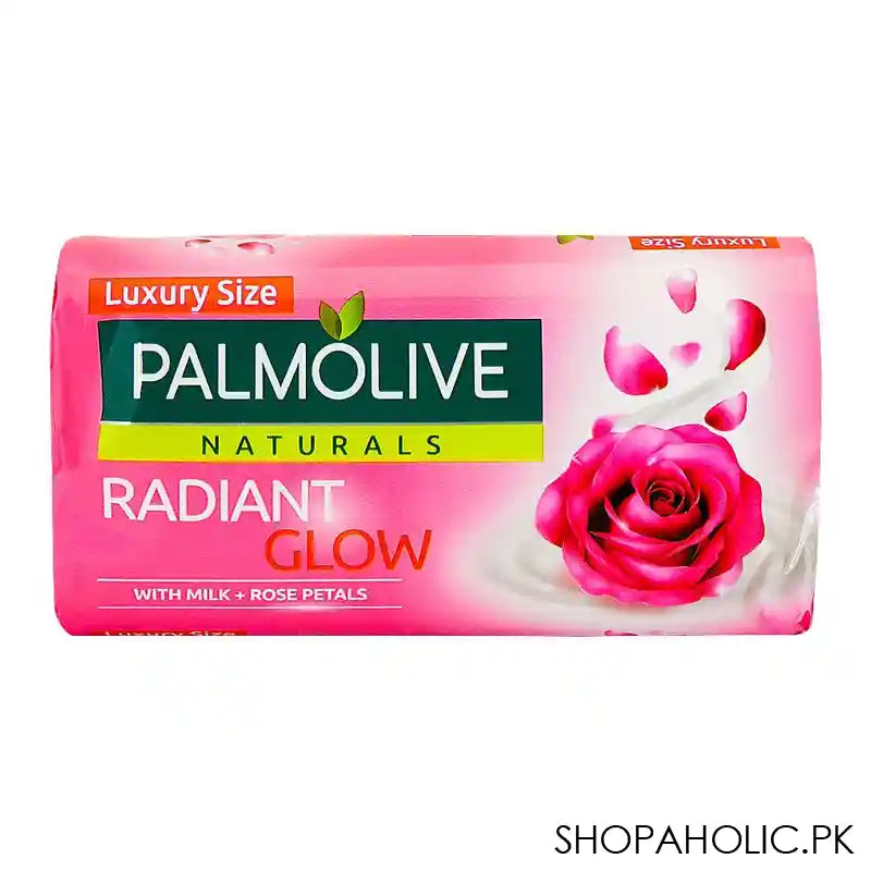 Palmolive Naturals Radiant Glow Milk & Rose Soap, 165g - Main Image