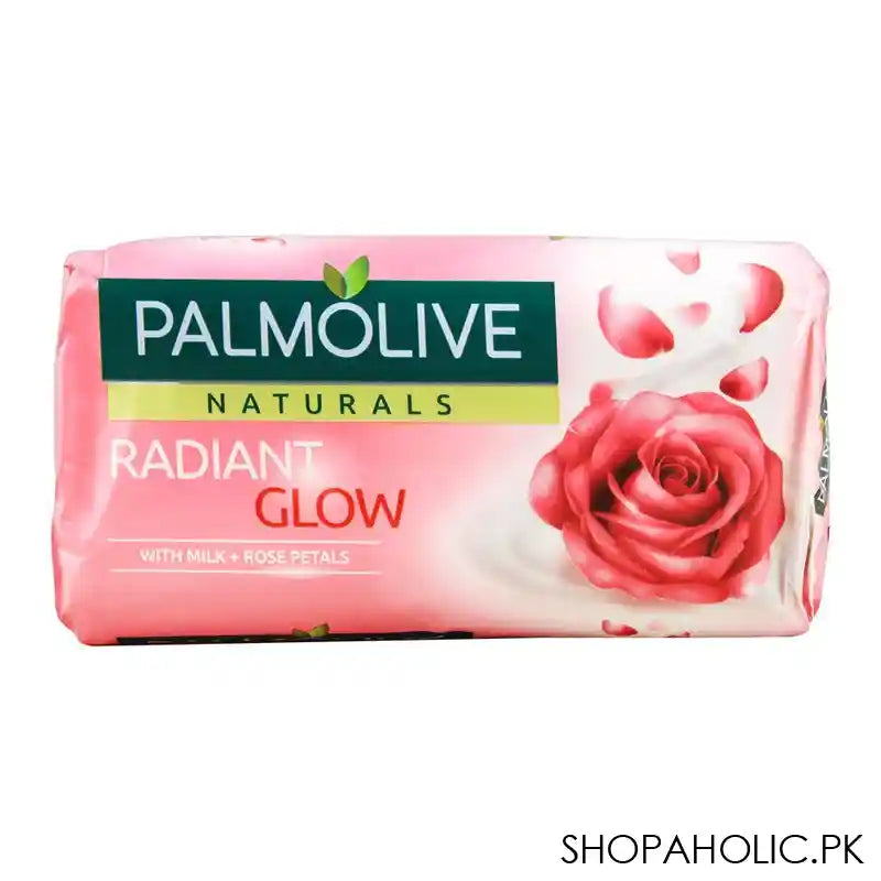 Palmolive Naturals Radiant Glow Soap, Milk + Rose Petals, 145g - Main Image