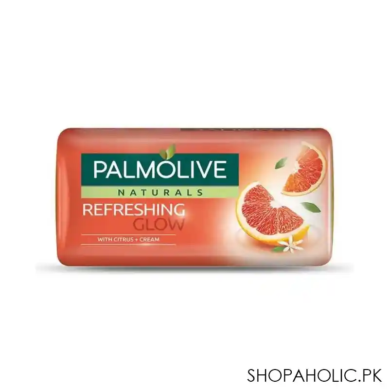 palmolive naturals refreshing glow soap, citrus + cream, 145g main image