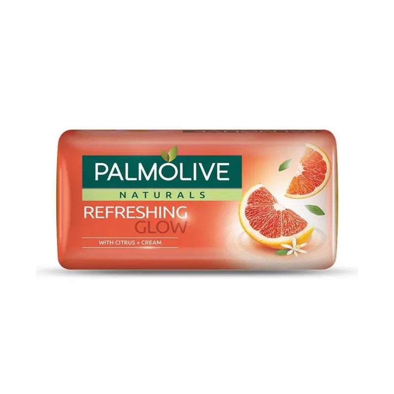 palmolive naturals refreshing glow soap, citrus + cream, 145g main image