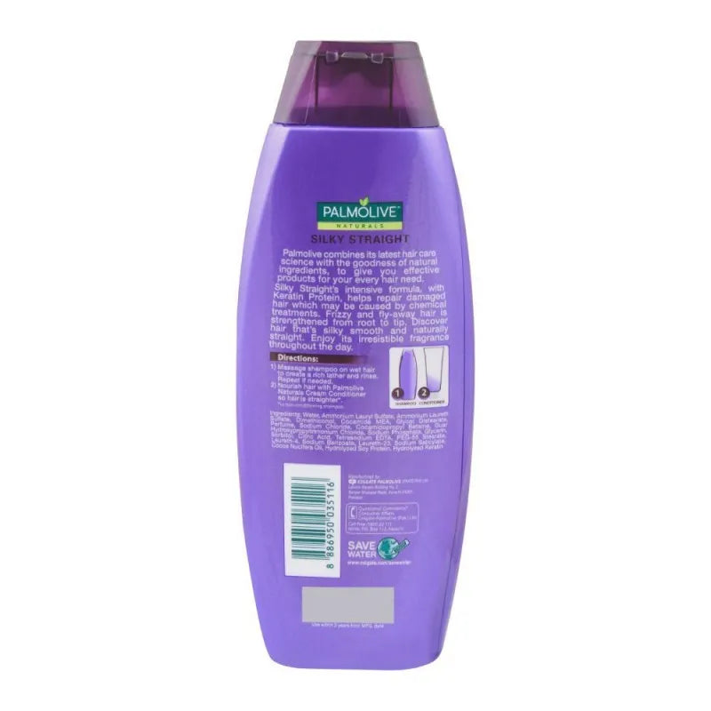 palmolive silky straight shampoo, keratin, 375ml image3