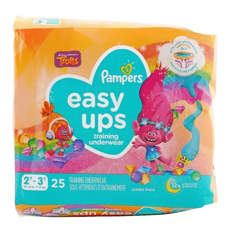 pampers easy ups boys training underwear, 2t 3t 7 15 kg, 25 pack image2