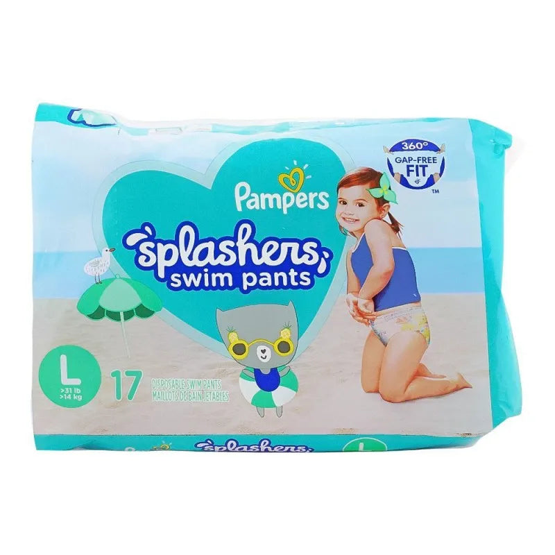 pampers splashers swim pants l, 14kg, 17 pack image2