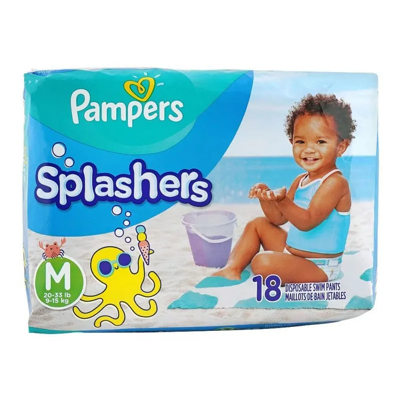 pampers splashers swim pants, m 9 15 kg, 18 pack image2