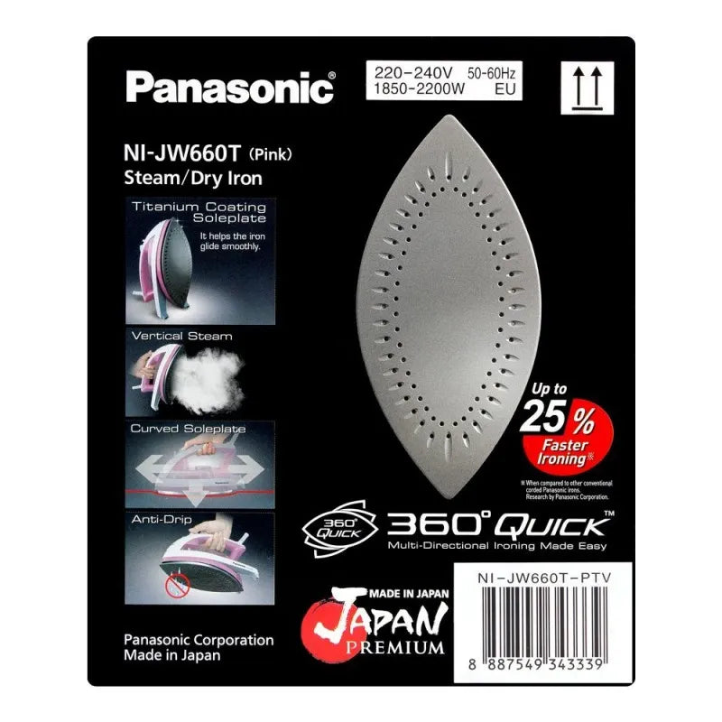 panasonic 360 quick steam/dry iron, 1850w, ni 660 image3