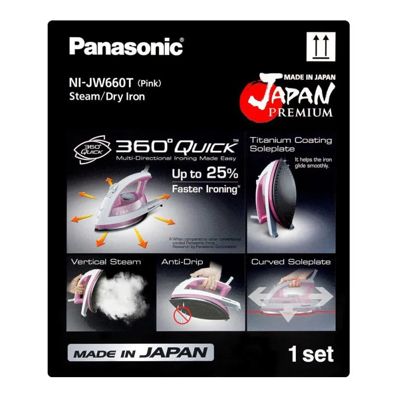 panasonic 360 quick steam/dry iron, 1850w, ni 660 image4