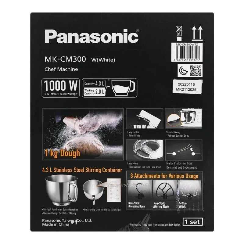 panasonic chef kitchen machine, 1000w, mk cm300 image5