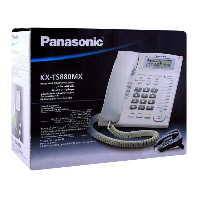 panasonic corded integrated landline phone system, black, kx ts880mx image2