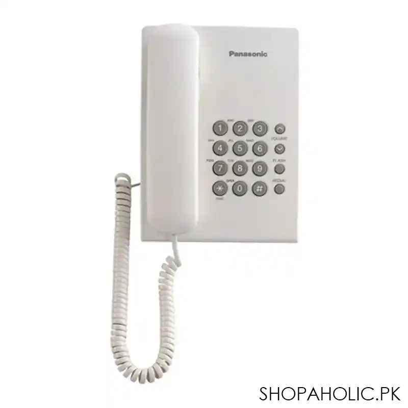 panasonic corded landline phone, white, kx ts500mx image2