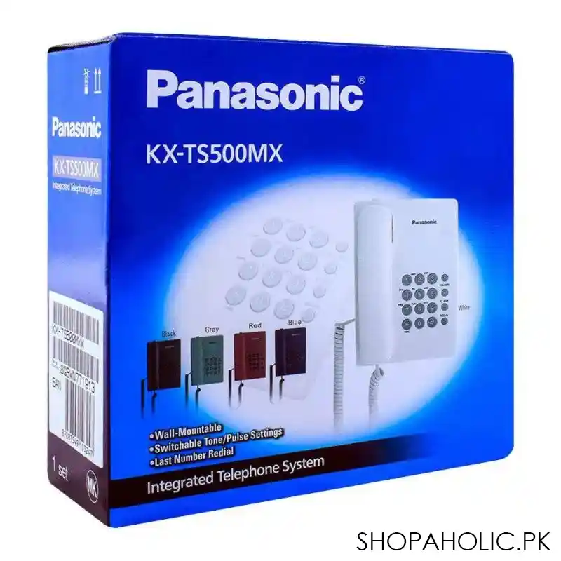 panasonic corded landline phone, white, kx ts500mx image3