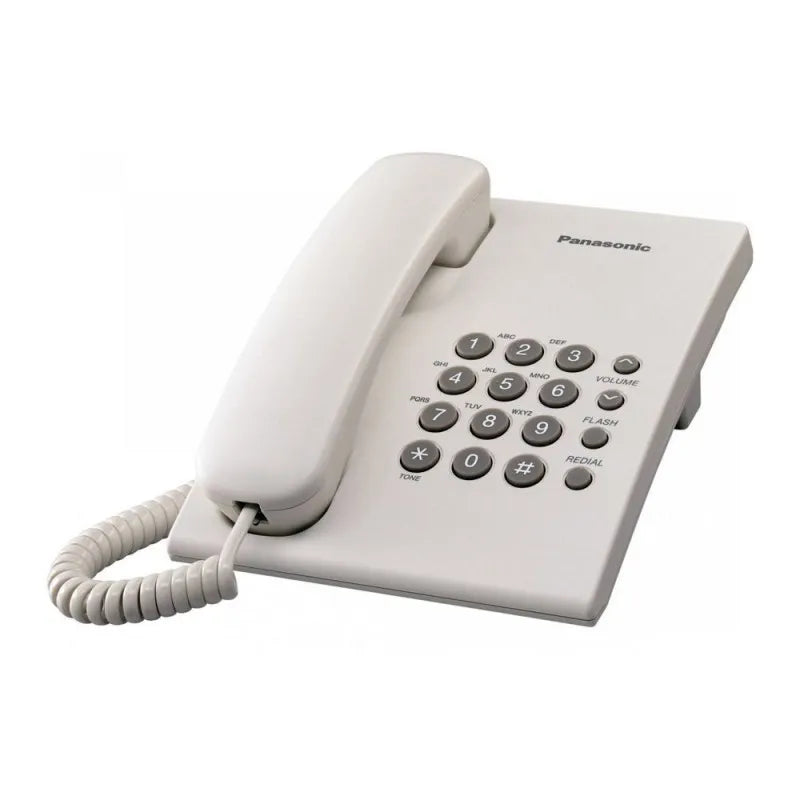 panasonic corded landline phone, white, kx ts500mx main image