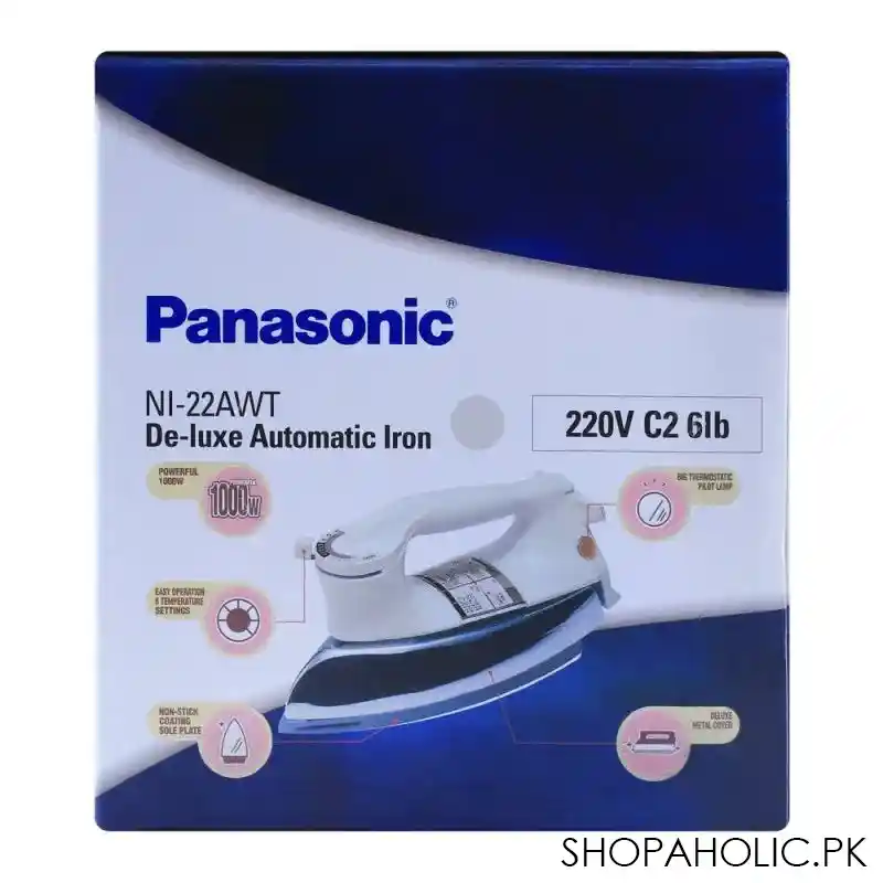 panasonic de luxe automatic iron, ni 22awt image3