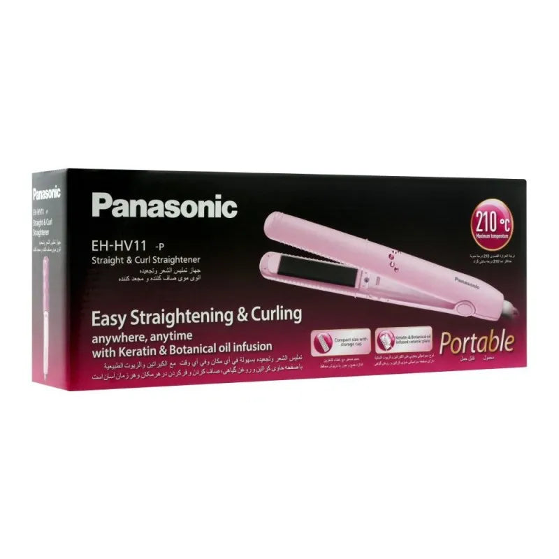 panasonic easy straight & curl straightener, eh hv11 image2