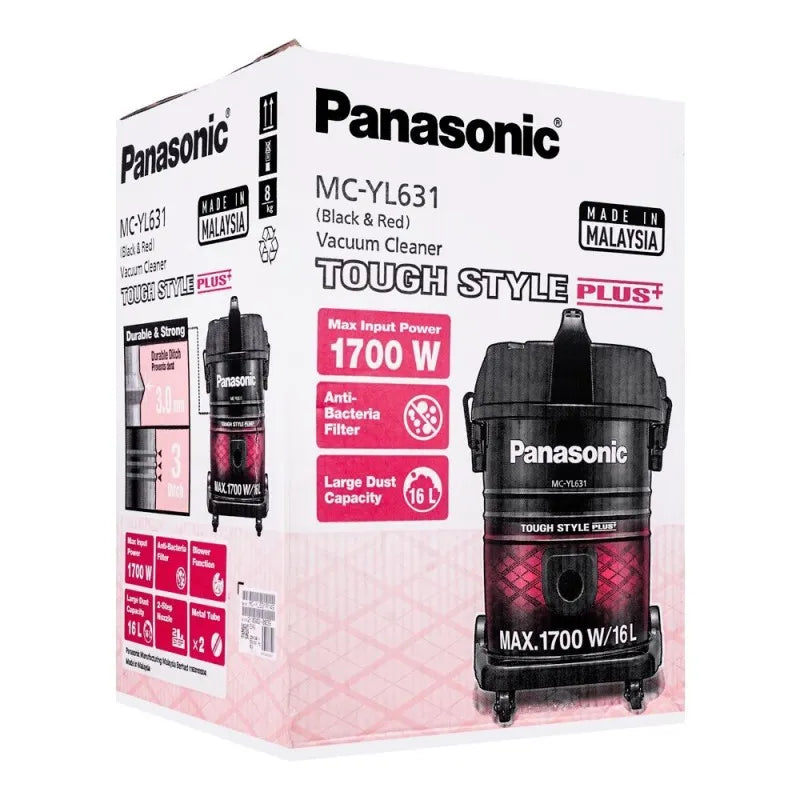 panasonic tough style plus vacuum cleaner, 16l, 1700w, mc yl631 image2