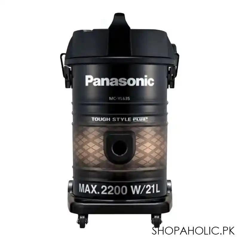 panasonic tough style plus vacuum cleaner, 2200w, black/brown, 21l, mc yl635 main image