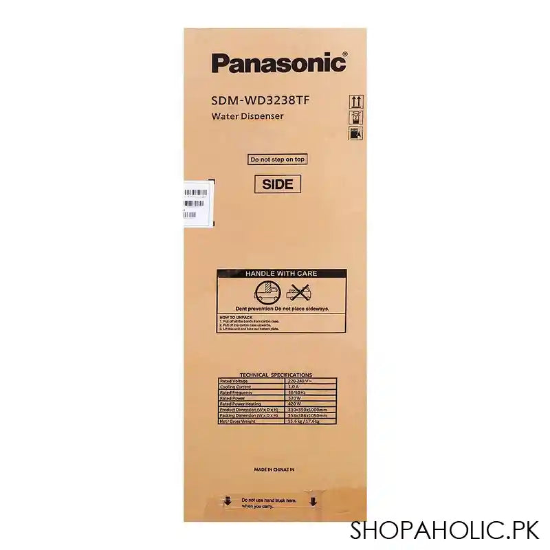 Panasonic Water Dispenser, Stainless Steel Hot Water Tank, 20L Storage, Hot/Cold/Normal, Black, SDM-WD-3238TF - Image 7