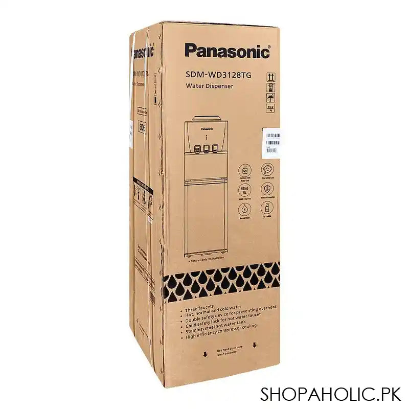 Panasonic Water Dispenser, Stainless Steel Hot Water Tank, Hot, Normal And Cold Water, SDM-WD-3128TG - Image 5