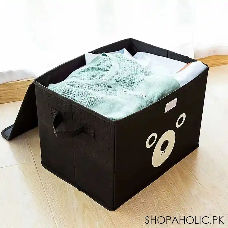 panda design folding wardrobe storage box main image