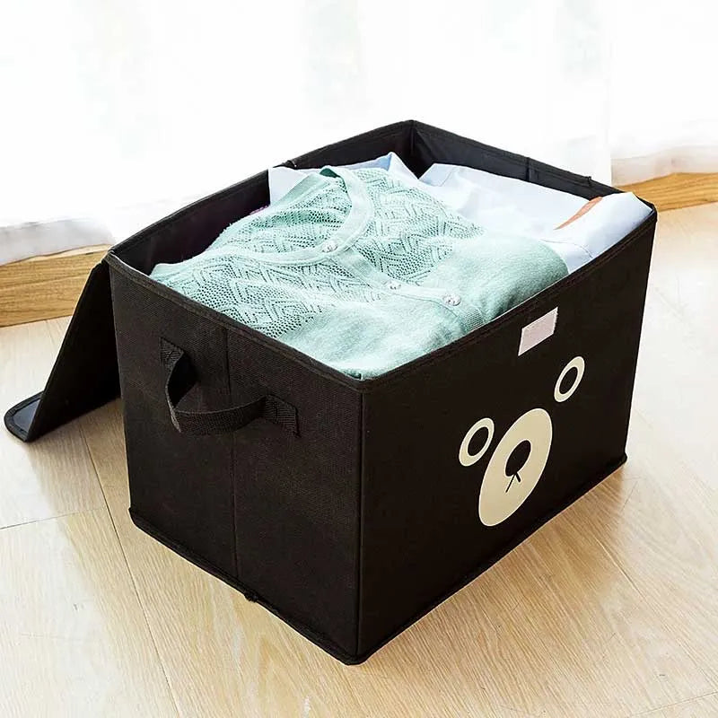 panda design folding wardrobe storage box main image