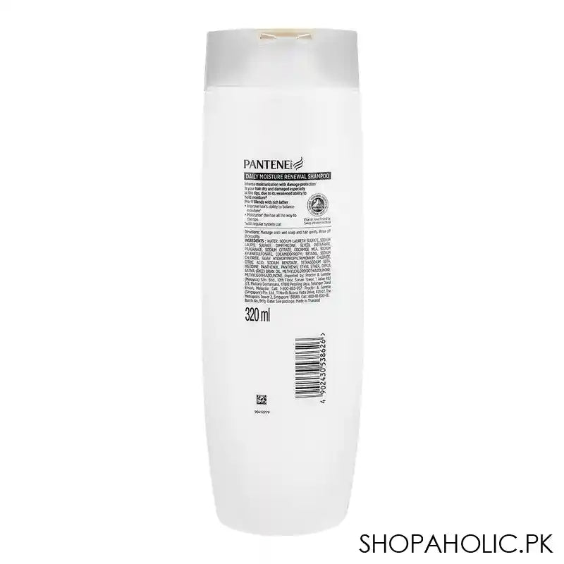 Pantene Daily Moisture Renewal Shampoo, 320ml - Image 3