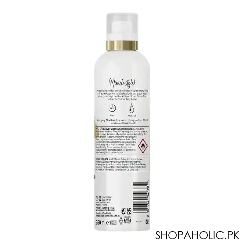 Pantene Perfect Volume 05 Hair Spray, 250ml - Image 2