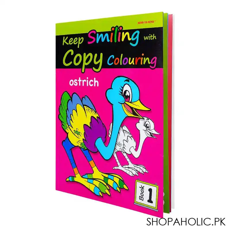 Paramount Keep Smiling With Copy Coloring Book Ostrich, Book 1 - Main Image