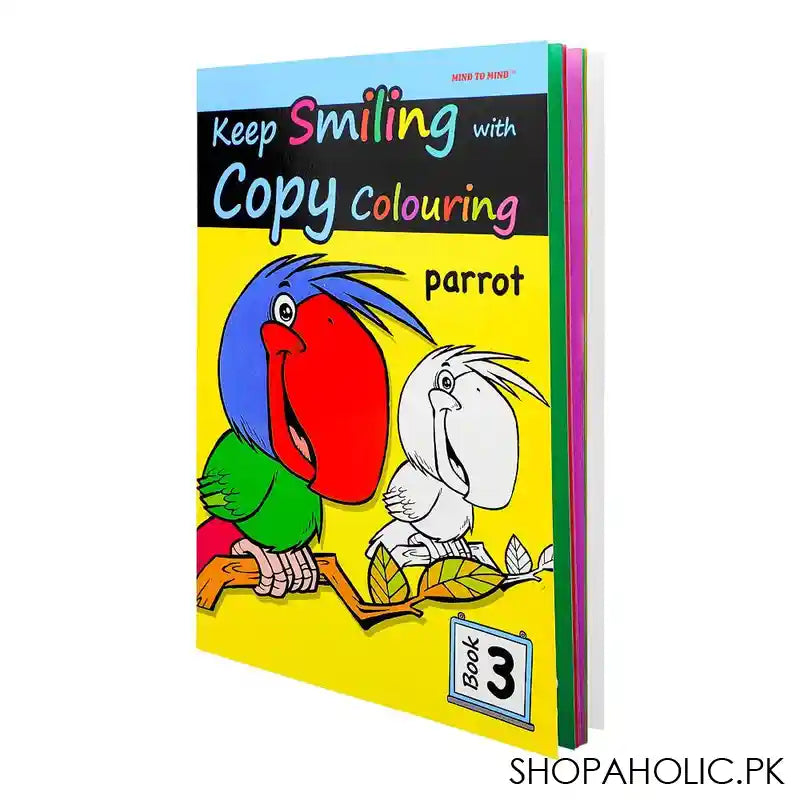 Paramount Keep Smiling With Copy Coloring Book Parrot, Book 3 - Main Image