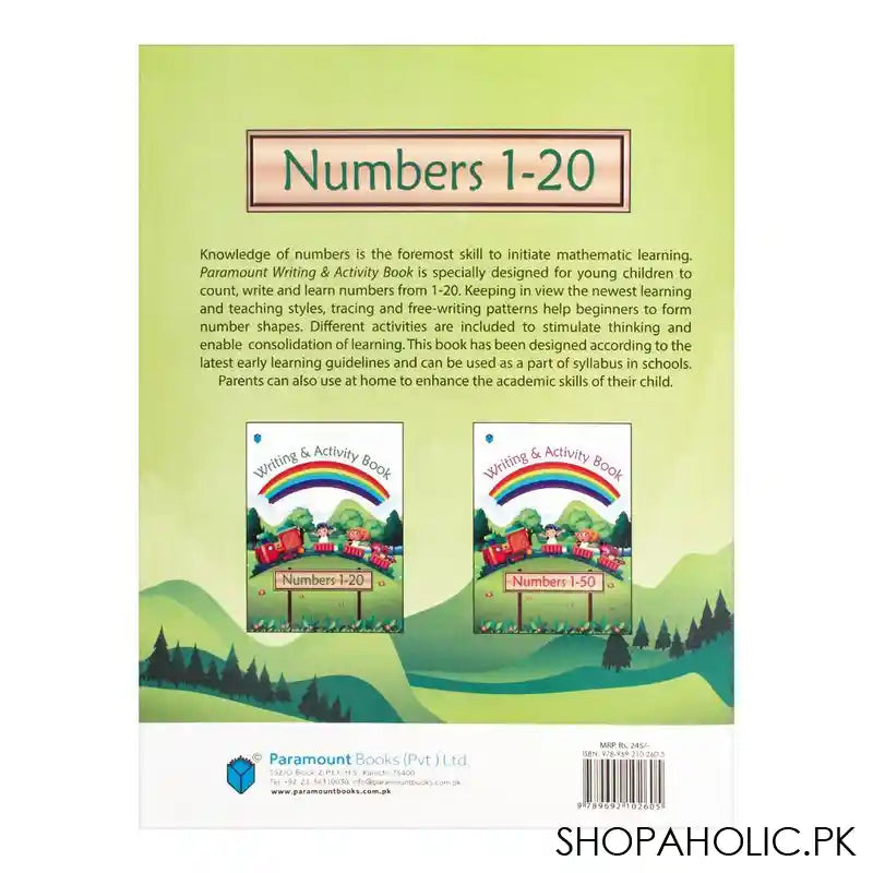 Paramount Writing & Activity Book Numbers 1 - 20 - Image 2