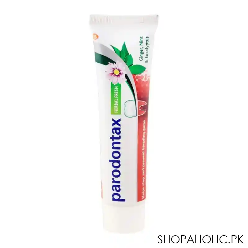 parodontax herbal fresh ginger, mint & eucalyptus toothpaste, 100g image2