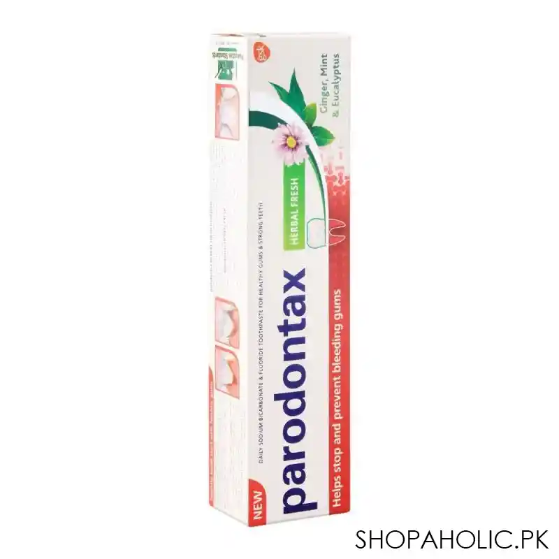 parodontax herbal fresh ginger, mint & eucalyptus toothpaste, 100g image3