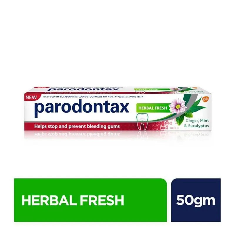 parodontax herbal fresh ginger, mint & eucalyptus toothpaste, 50g main image