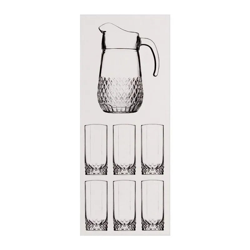 pasabahce valse water set, 7 pieces, 97675 image2