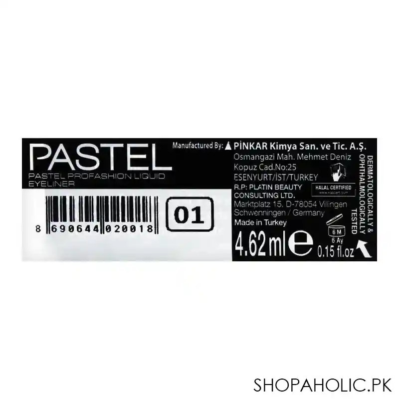 pastel pro fashion liquid eyeliner, 01 image3