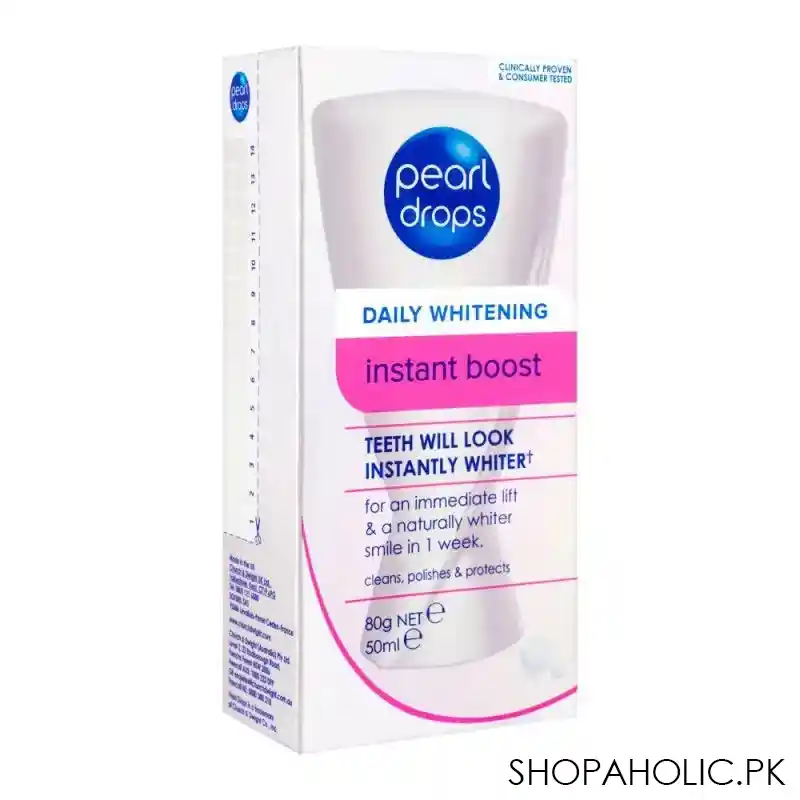 pearl drops daily whitening instant boost toothpaste, 50ml main image