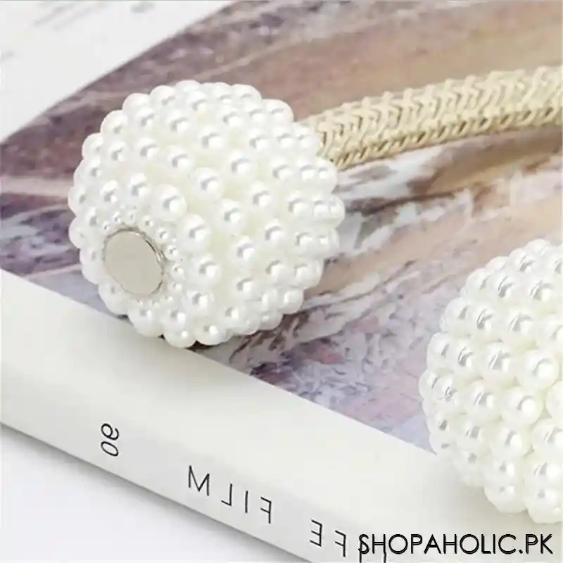 pearl magnetic curtain tieback holder (pair) image3