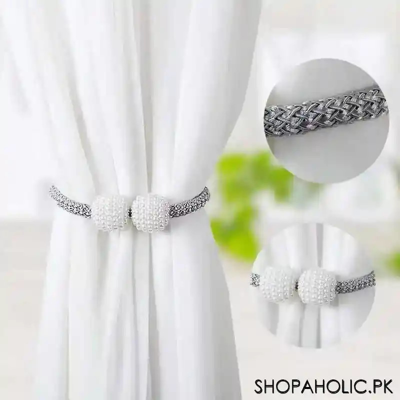 pearl magnetic curtain tieback holder (pair) image4