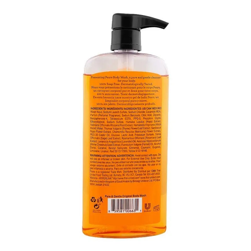 pears pure & gentle original body wash, 500ml image2