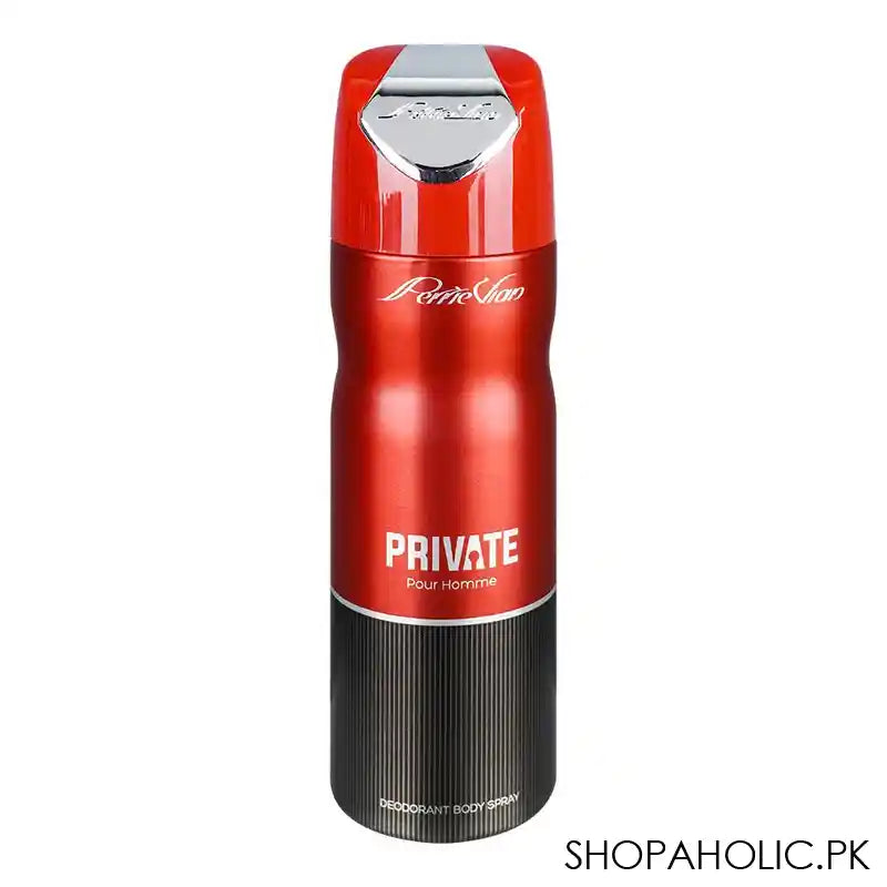 Perrie Vian Private Pour Homme Deodorant, Body Spray For Men, 200ml - Main Image