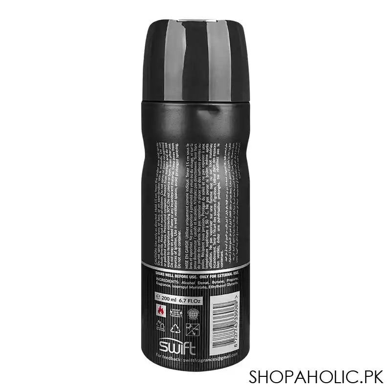 Perrie Vian Synergy Pour Homme Deodorant, Body Spray For Men, 200ml - Image 2