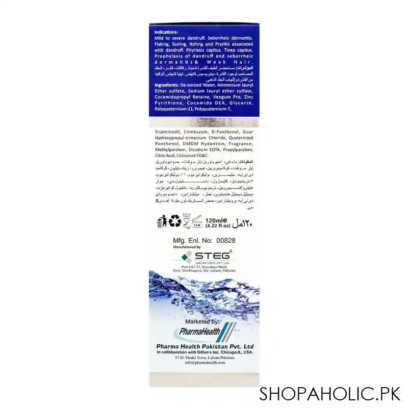 pharma health photonic anti dandruff shampoo, forever for everybody, 120ml image3