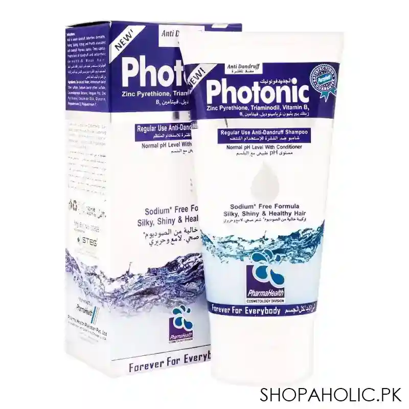 pharma health photonic anti dandruff shampoo, forever for everybody, 120ml main image