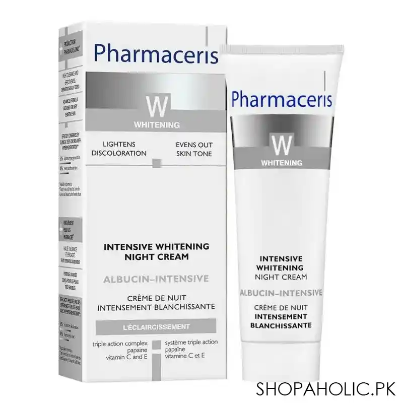 pharmaceris whitening night cream, 30ml main image