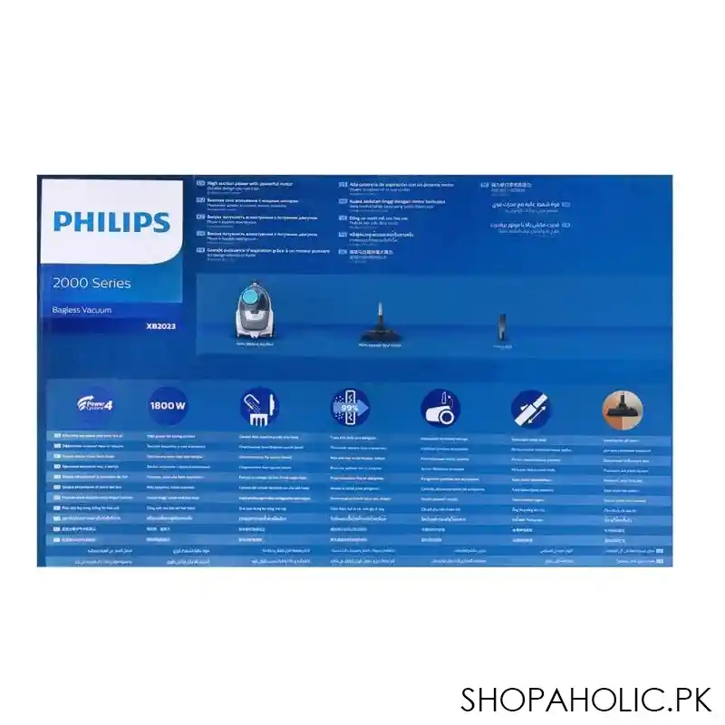 philips 2000 series bagless vacuum cleaner, 1800w, xb2023/01 image5