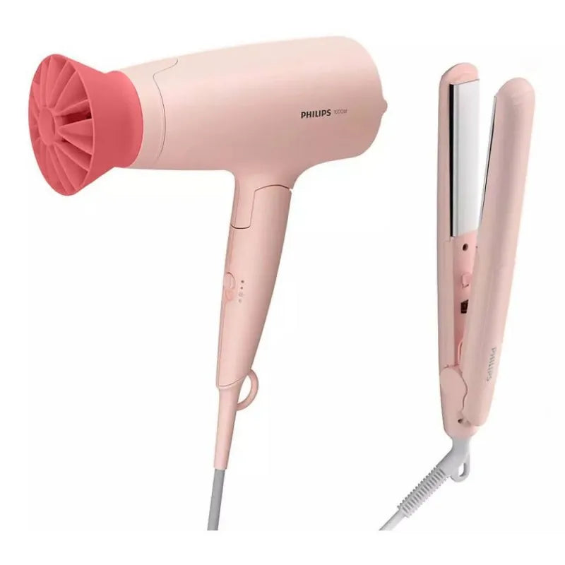 philips 3000 hair styling set, hair dryer + hair straightener, bhp398 main image