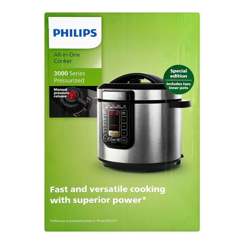 philips 3000 series pres cooker, 1300w, 6 liters, hr 2237/73 image5